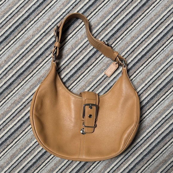 Coach Tan Leather Hobo Bag - Picture 1 of 5